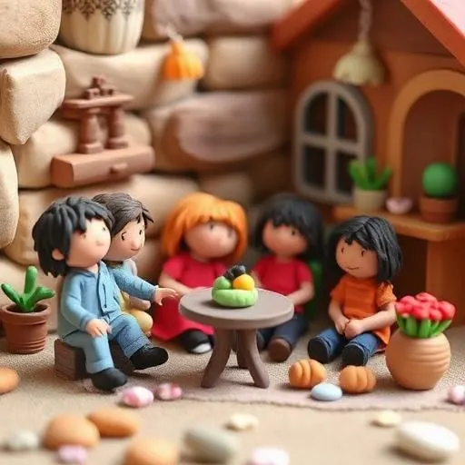 Claymation B-roll style example
