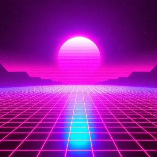 Retro neon B-roll style example